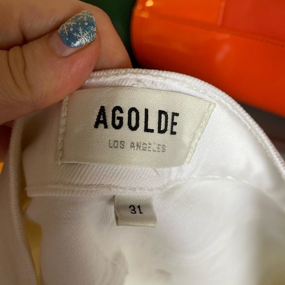 NWOT AGOLDE Toni Mid Rise Straight Jeans - Picture 14 of 15